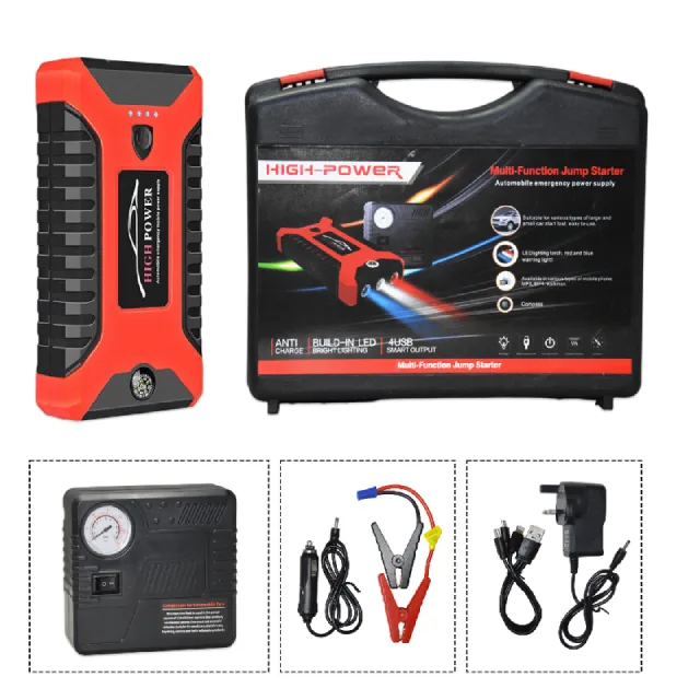  Hi-TEX Jump Starter with Air Compressor 5 in 1