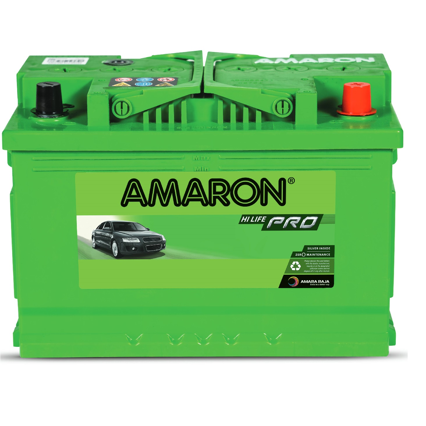 AMARON DIN 90 Battery Left Terminal 12V 90AH CCA 800