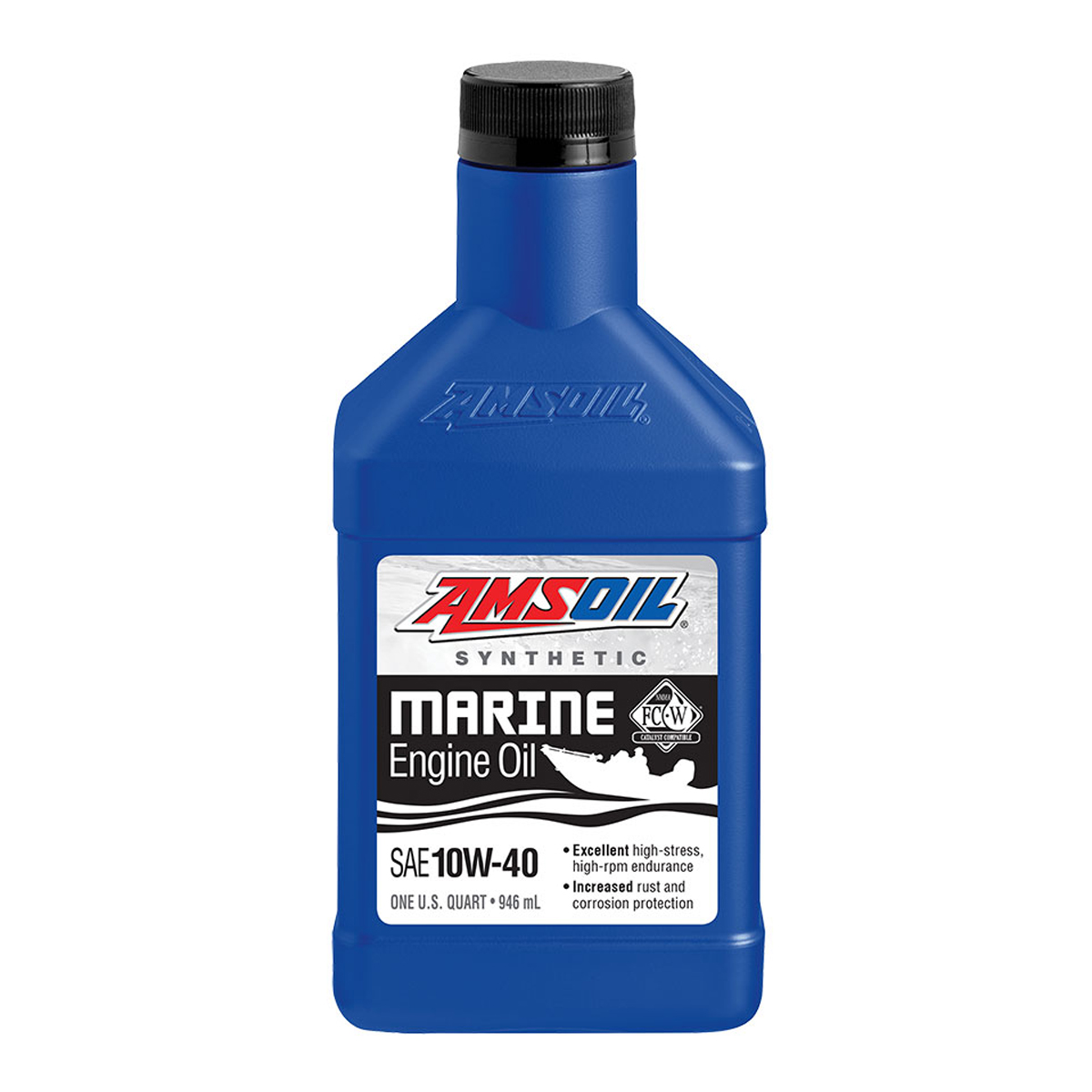 AMSOIL 10W-40 Synthetic Marine Engine Oil WCFQT