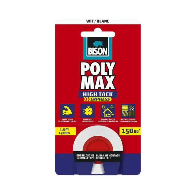 BISON Poly Max High Tack Express Mounting Tape