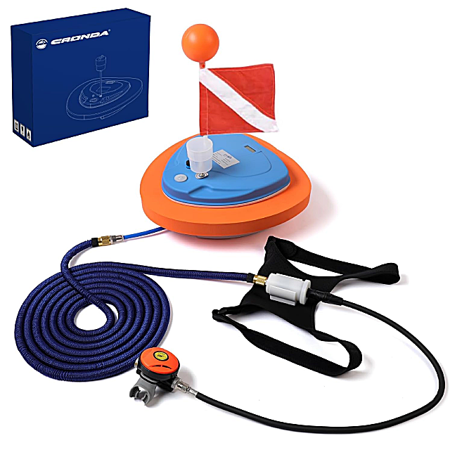 CRONDA Snorkeling Base Upgraded Scuba Diving Ventilator Tankless Diving System