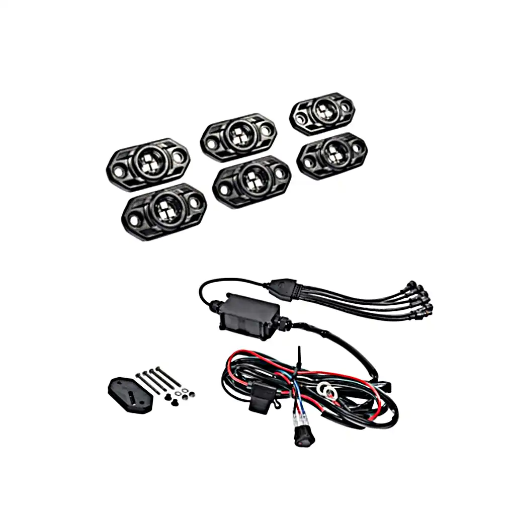 KC C Series Rgb Multi Color Led 6 Light Flood Beam Bluetooth Connectivity Universal