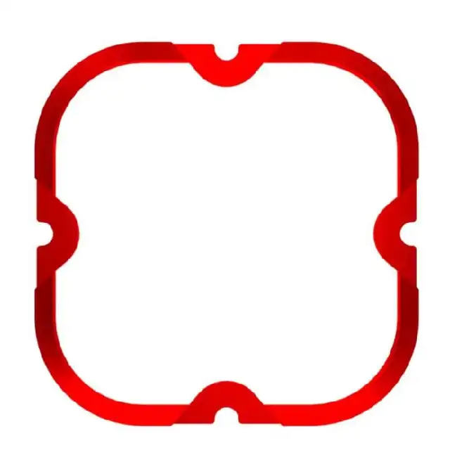 KC HILITES Flex Era 4 Bezel Ring Red