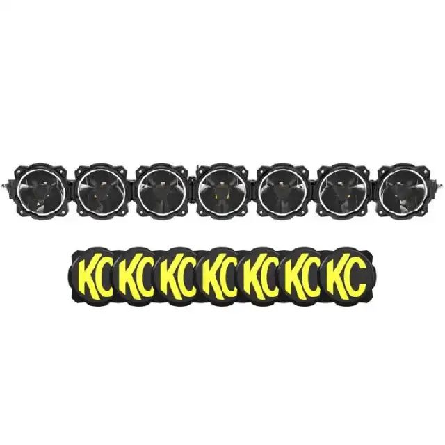 KC Hilites Universal 6 Inch Gravity Titan 197W Led 32 Inch Light Bar Combo Beam 5 Rings 14860 Lumens