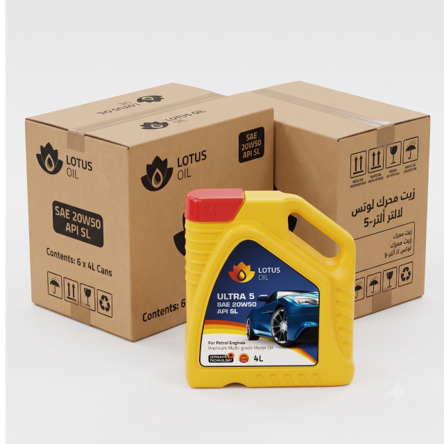LOTUS Oil Engine Oil 20W-50 4L Carton of 6 Pieces