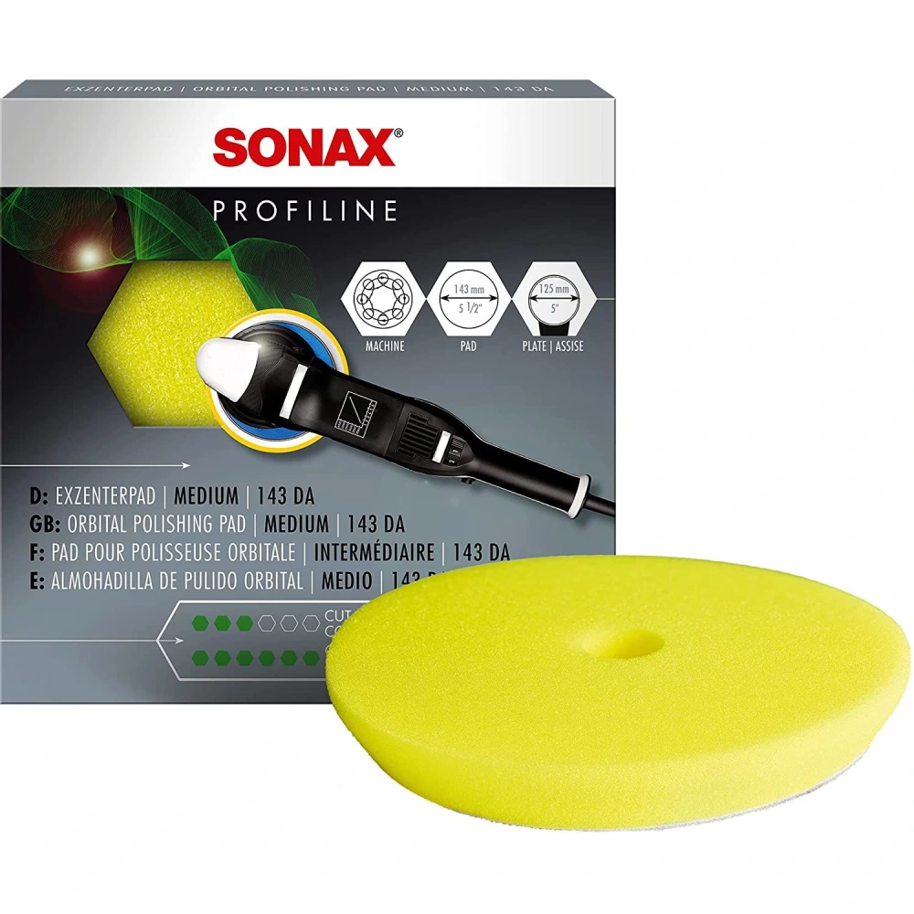 SONAX Polishing Pad Yellow Finishing Pad