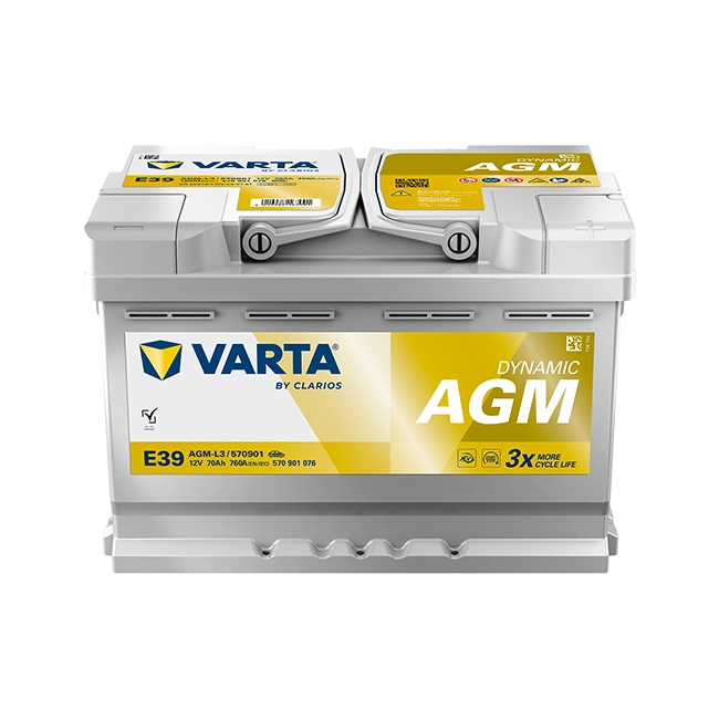 فارتا MF570901-E39 AGM بطارية 70 أمبير 12 فولت